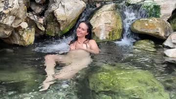 would you share a hot spring pool with a little water nymph like myself?