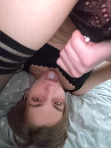good sissy never wastes a single drop of cum