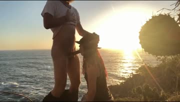 a life moment: enjoying sunset on a beach in mexico, facefucking your cute yoga instructor (oliviajarden)