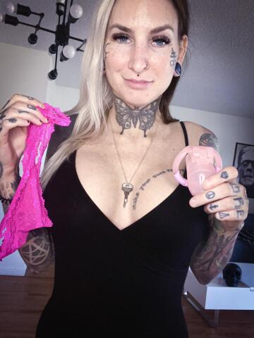 i’ll lock you up and take your manhood 🔐🎀 anal play & panties only 😈