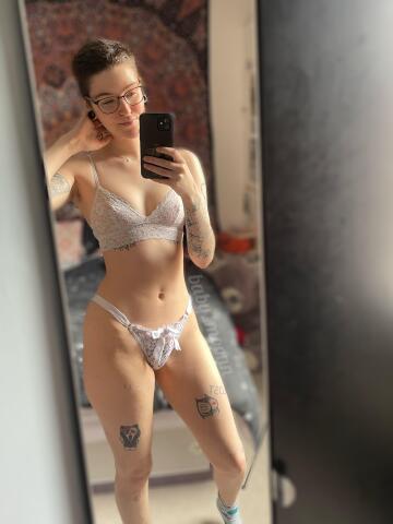 warm weather = walking around the house in lingerie always