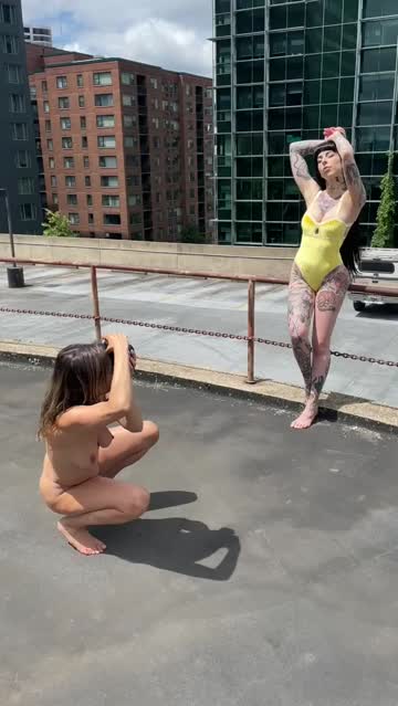 i’m almost always naked while taking photos of people!