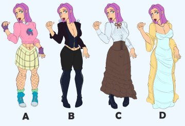 outfit selection for an upcoming strip game on my twitter, link in the comments