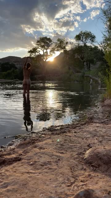 soaking up last night’s sunset