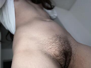 would you let this hairy pussy sit on your face? 🥺