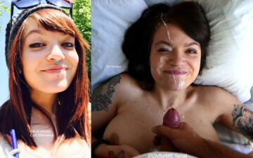 amazing before and after big tit amateur
