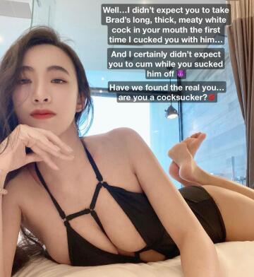 from cuckold to cocksucker…