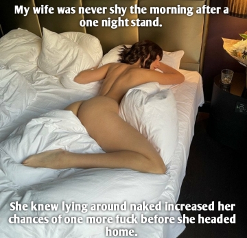 she usually had more chance of remembering the morning sex, because she was sober.
