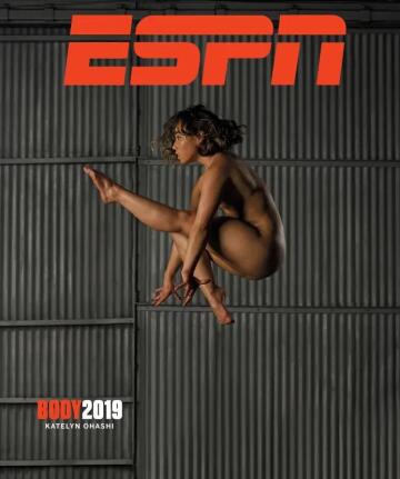 katelyn ohashi, the cover of espn's body magazine.