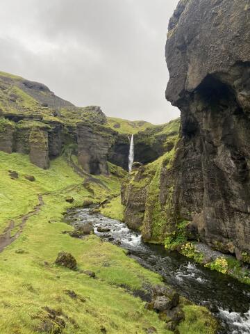 kvernufoss, iceland all by ourselves