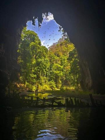 a photo i took in nam lod cave, thailand