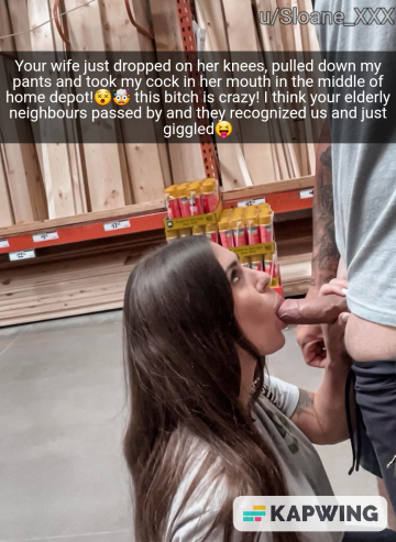 your buddy went to your local home depot to buy some tools because it's cheaper there and your wife tagged along with him