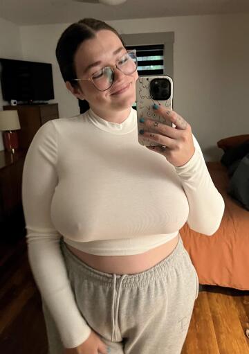 braless under a white top is my favorite combo. what’s yours?