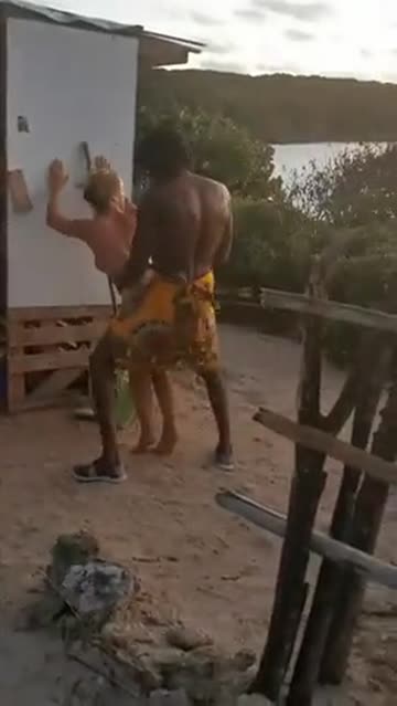 blonde fucked in public by black guy while others watch
