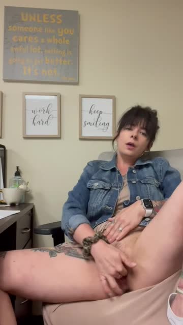 only one in the office & crazy horny