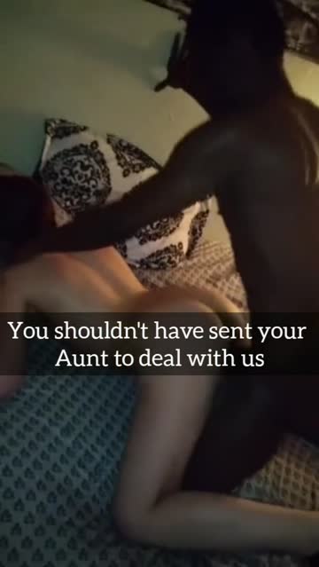 aunt tried to help me.
