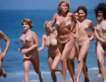 the girls head out for a nude run....