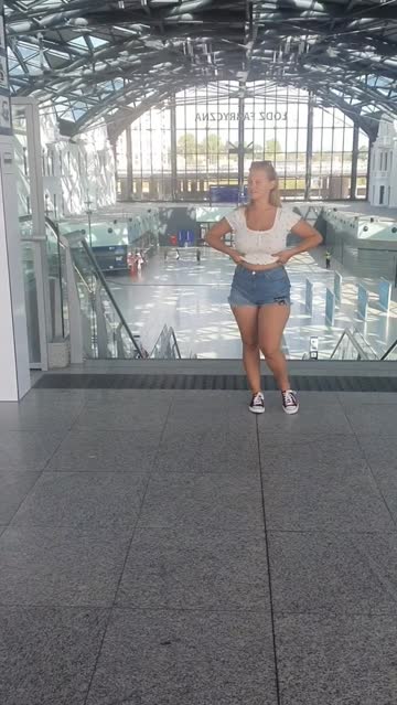 this is a huge train station in my country, so despite the stress, i had to show my huge boobs here. heh