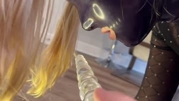 letting me taste the cum in my ass