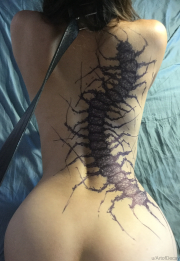 my centipede bodypainting