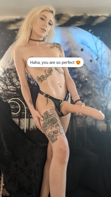 awe you jealous mines bigger? better go tuck in your clit dick and get changed, i like my betas to look like the bitch we both know you are. 😈 (pink panties required)