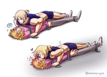 [oc] push-ups and bondage ♡