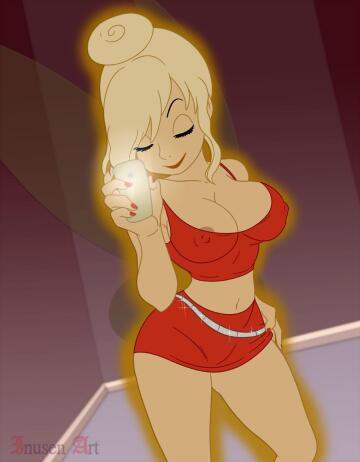 tinker bell ready to go out for the night (inusen) [peter pan]