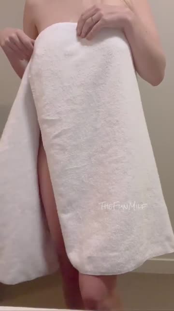 hubby’s friends are over and i might just drop my towel for them!