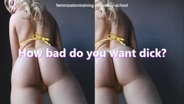 a sense of discovery. a revelation. you're a sissy.