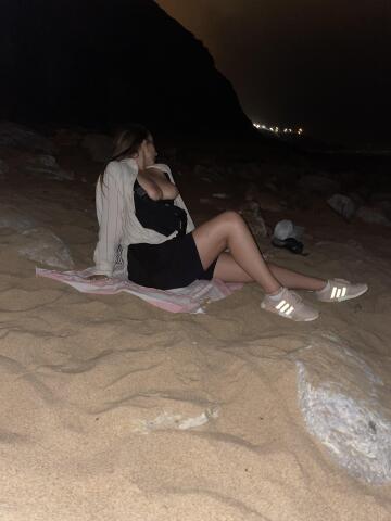 the beach hits different at night