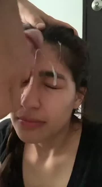 she was never really fond of bj, much less cum on her face.