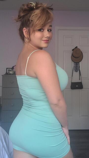 i love how tight dresses cling to my curves