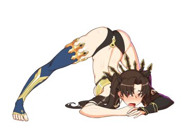 ishtar showing off her flexibility! (terebozu92)