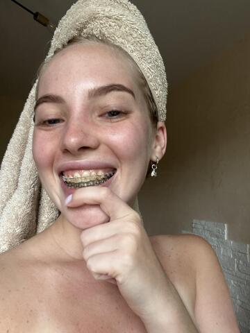 would you cum on my braces ?