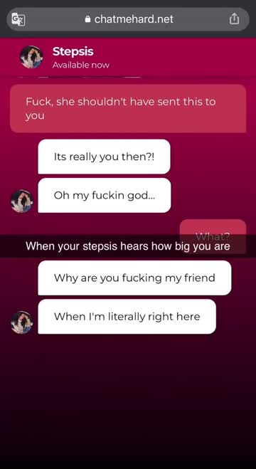 when your stepsis hears from her friend how big you are