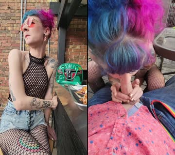 when you share a balcony with a patio bar