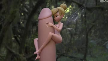 tinkerbell tries to please human cock (peter pan) [redmoa]