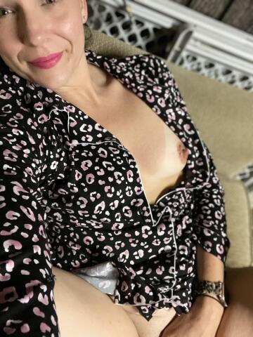 cougars wearing leopard print jammies equals a fun evening ☺️