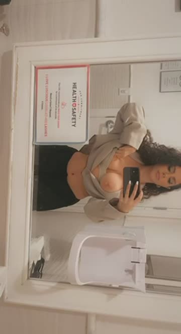 gotta sneak off at work to let my titties breathe [f]