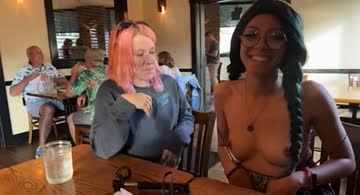 would you buy us dinner if we flashed you our tits??