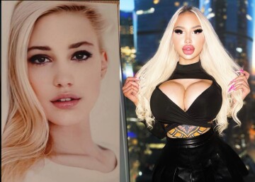 from cute girl to mega bimbo