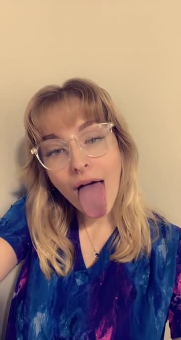 doing ahegao from my work bathroom 🤫 being naughty makes me so wet