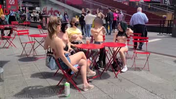 flashing with my friends, we had a lot of fun!