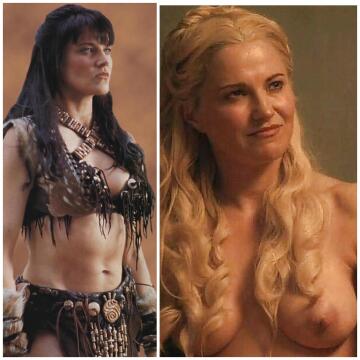 xena on/off (lucy lawless)