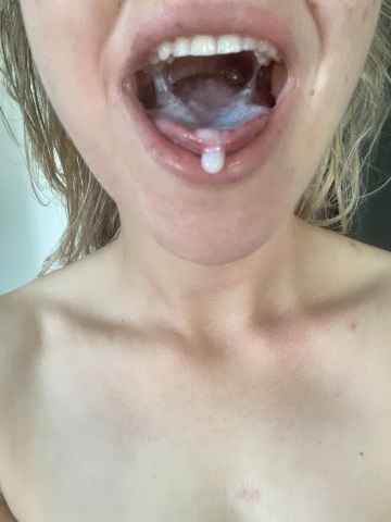 my mouth is where your cum goes