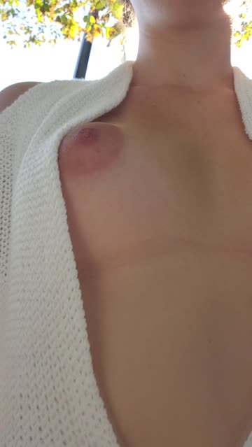 my nipple just wanted to say hello [gif]