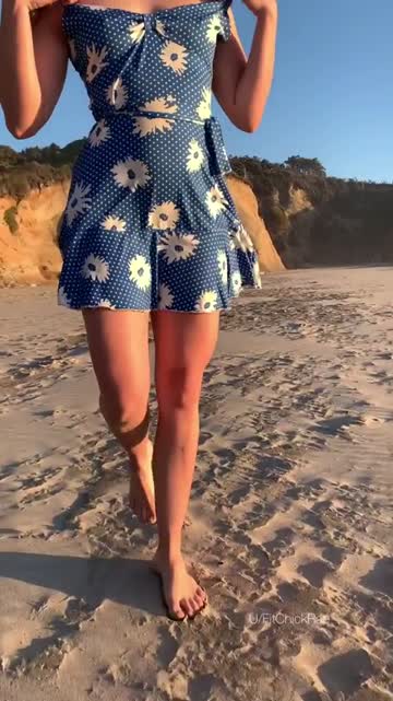 no panties at the beach