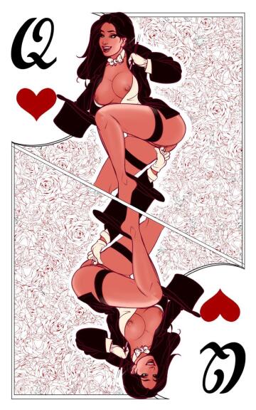 zatanna on the queen of hearts