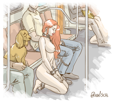 puppy on train (erenisch) [erenisch]