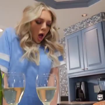 excited at her dinner party